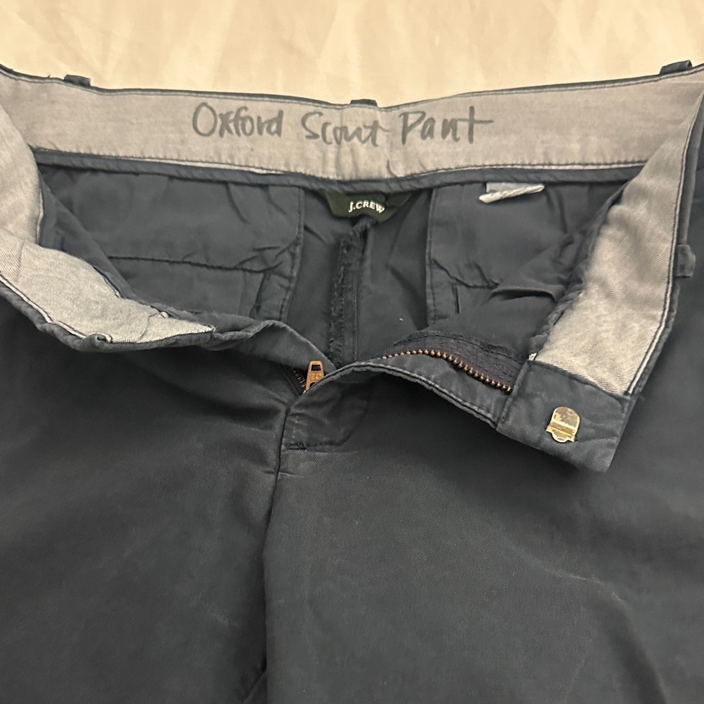 J. Crew Oxford Scout Pants in Dark Blue
